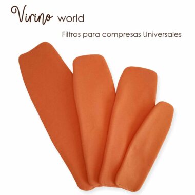 Filtros para compresa reutilizables color Naranja
