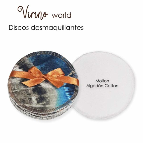 Discos demaquillantes Virino world algodon Peint