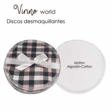 Discos demaquillantes Virino world algodon Tables Rose